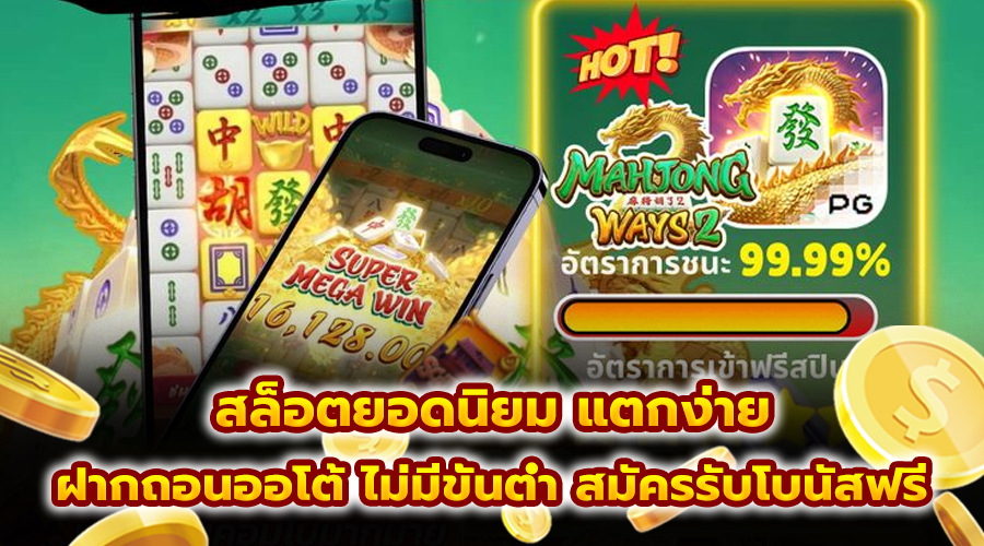 สล็อตยอดนิยม แตกง่าย